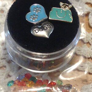 Teacup 🐕 Floating Jewelry Charms, miniatures for floating jewelry lockets